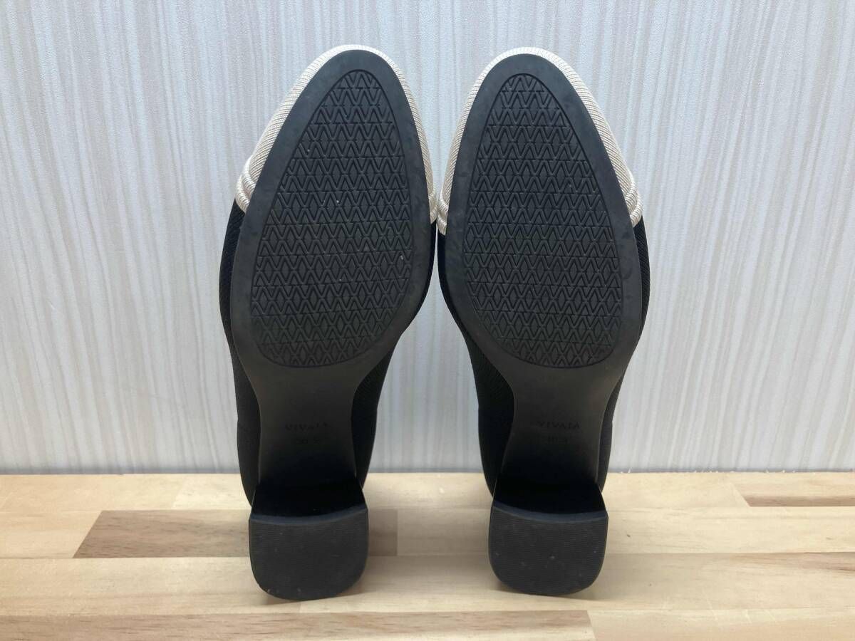 VIVAIA ヴィヴァイア Julie Pro ラウンドトゥチャンキーヒールパンプス