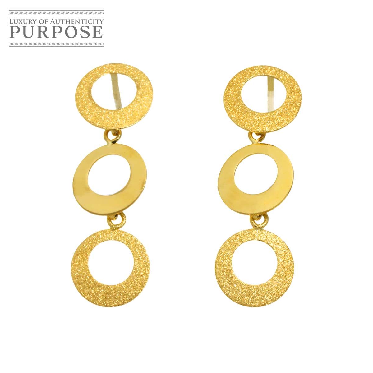 K 18 YG ピアス イエローゴールド 750 Earrings Pierced