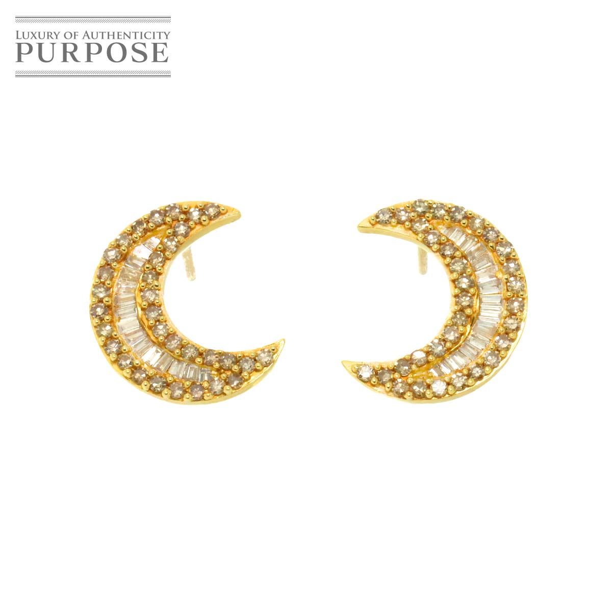 ダイヤ 0 30 ct ピアス K 18 YG イエローゴールド 750 Diamond Earrings Pierced