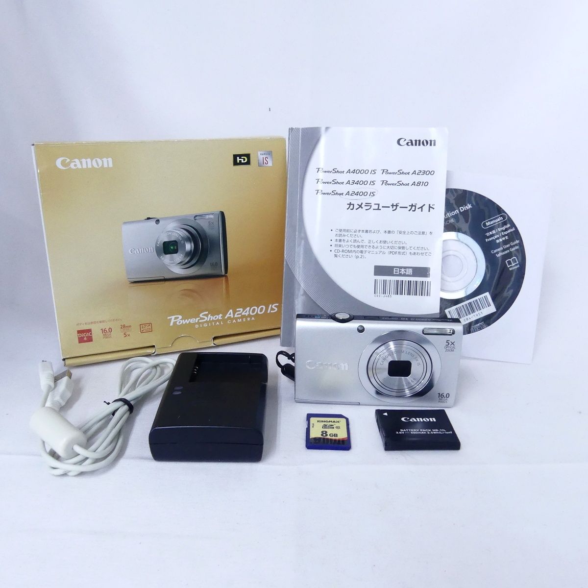 【動作品】Canon PowerShot A2400 IS PC1731 Canon キヤノン PowerShot A2400 IS パワーショット PC1731 デジタル