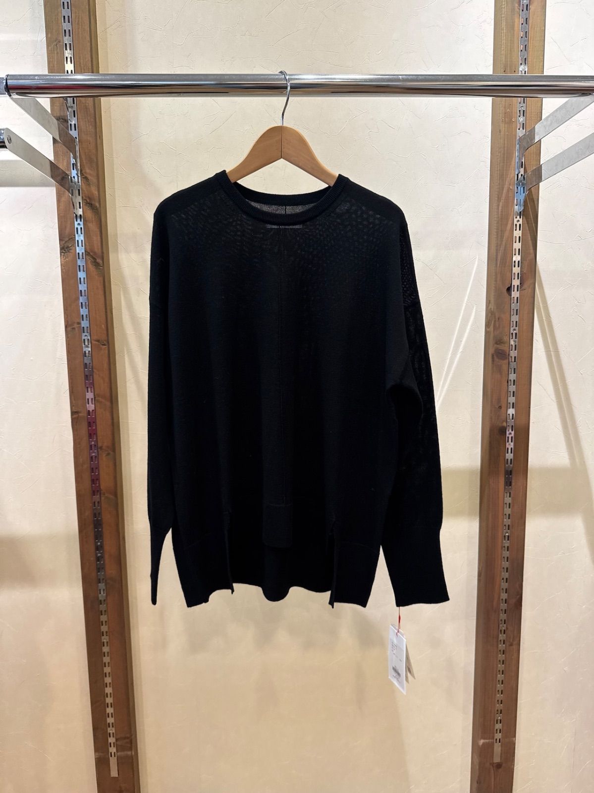 2025 AW メリノウール プルオーバーニット 546941 ブラック