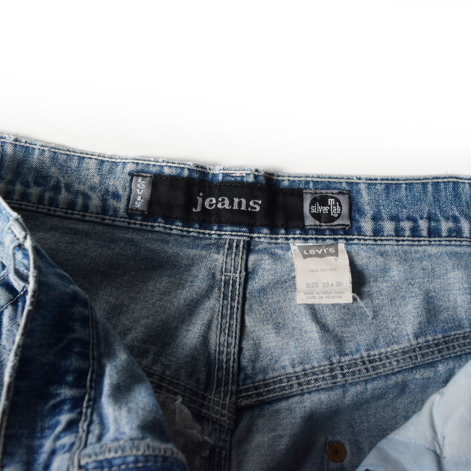 90s 超極太 シルバータブ Silver Tab バギーデニムパンツ W34 SILVER TAB Levi's リーバイス SILVERTAB シルバータブ バギー