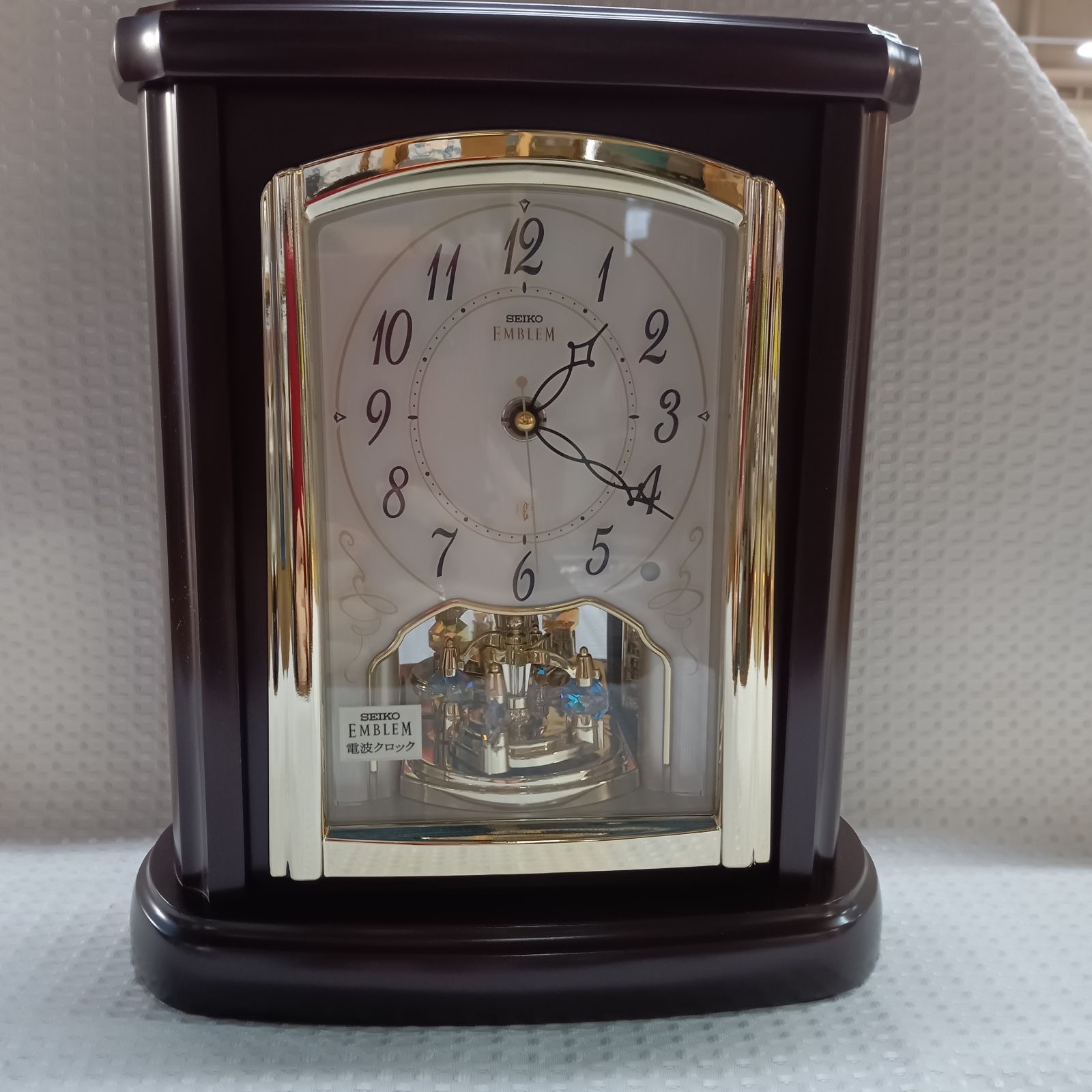 未使用 SEIKO セイコー EMBLEM HW582B 置時計 電波クロック - メルカリ