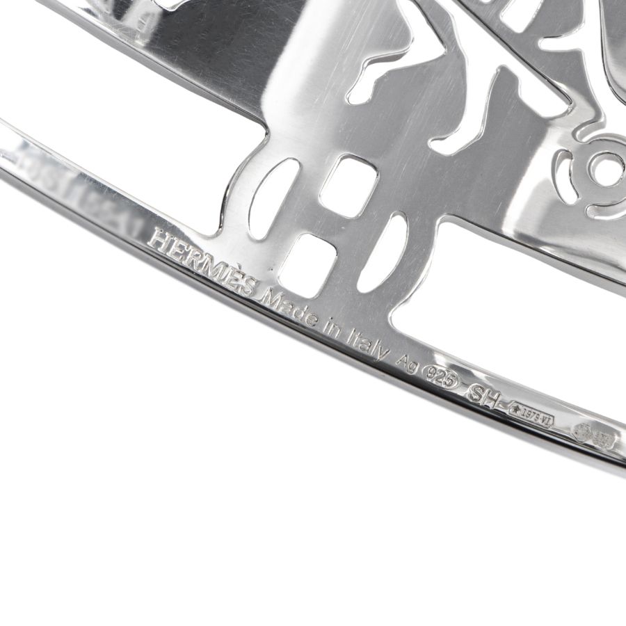 HERMES エルメス カレーシュPM バングル ブレスレット シルバー【中古