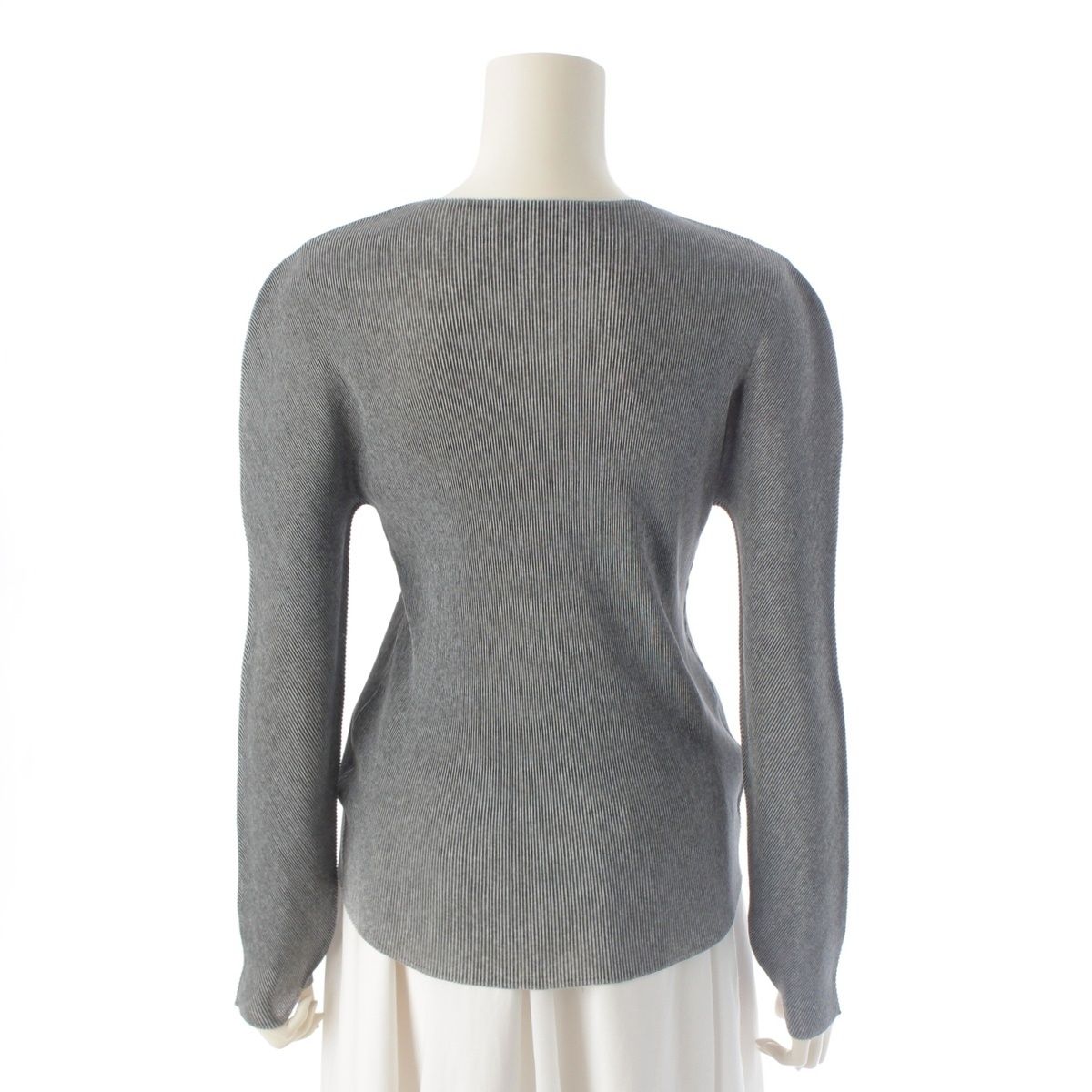 プリーツプリーズ イッセイミヤケ クルーネック ロングスリーブ