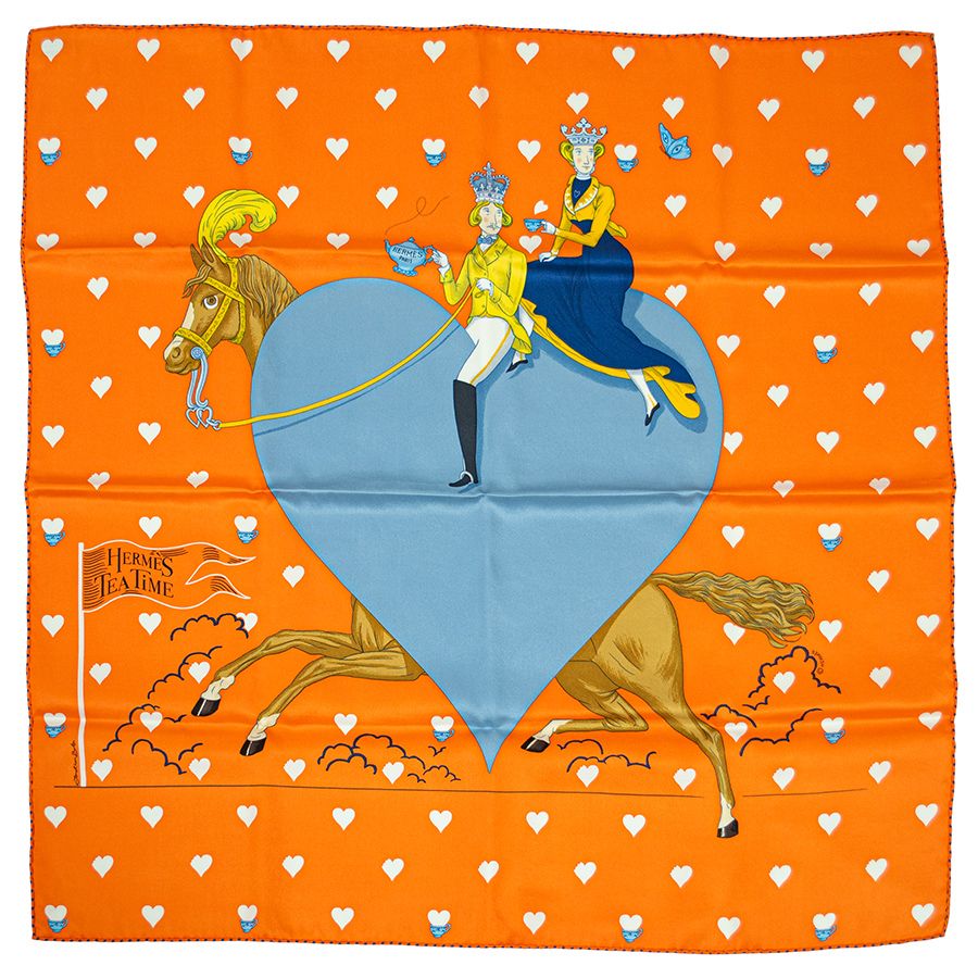 HERMES エルメス カレ70 Tea Time（ ティータイム） 943782S スカーフ