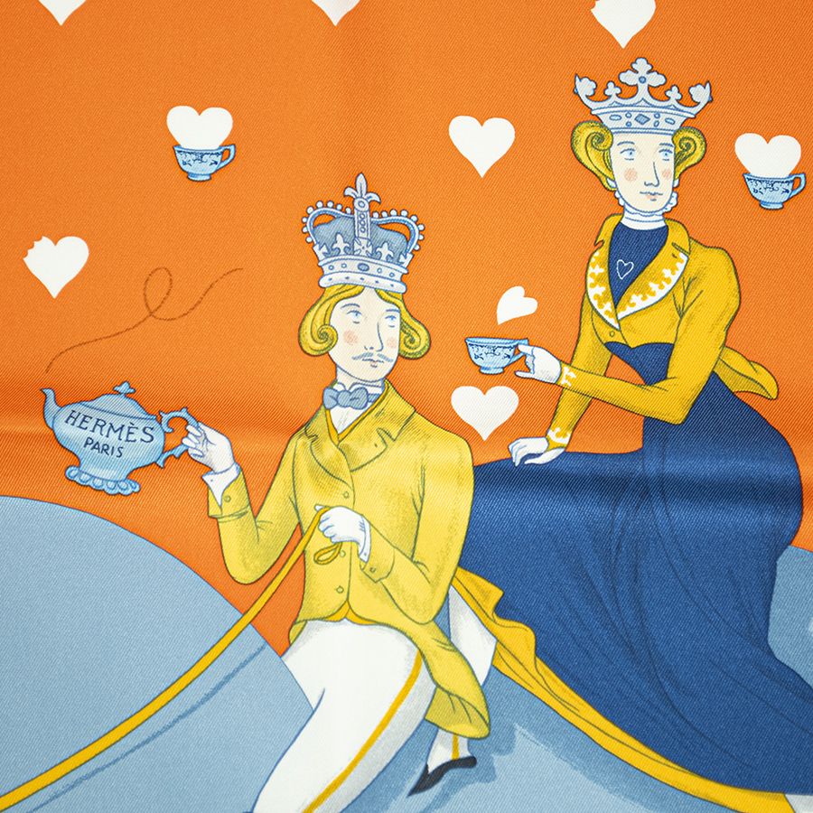 HERMES エルメス カレ70 Tea Time（ ティータイム） 943782S スカーフ