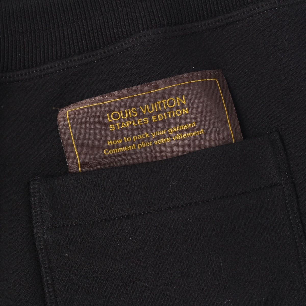  ルイヴィトン 23年 コットン ナイロン ステープルズエディション ショート パンツ ボトムス RM 232 Q ブラック M その他 パンツ