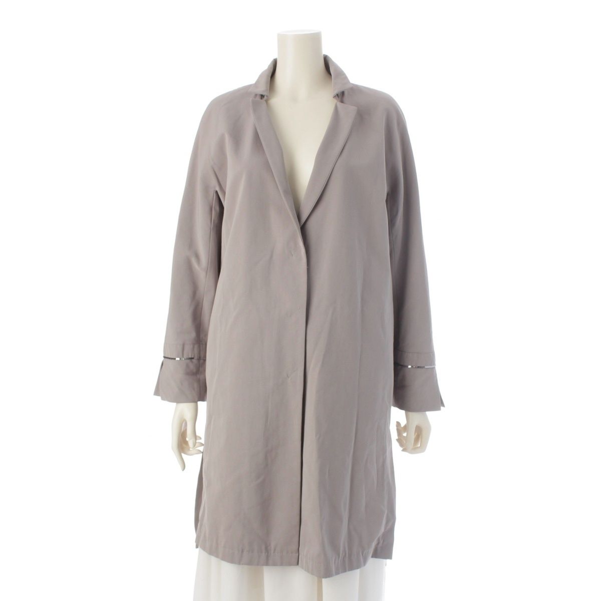 ヘルノ ナイロン スパンコール チェスター コート CA 0219 D 12013 グレー 40