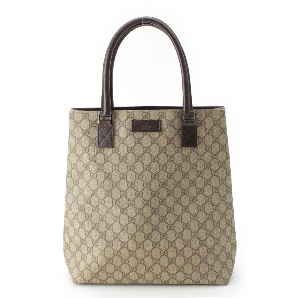 グッチ GGスプリーム PVC トートバッグ 131220 203998 ブラウン