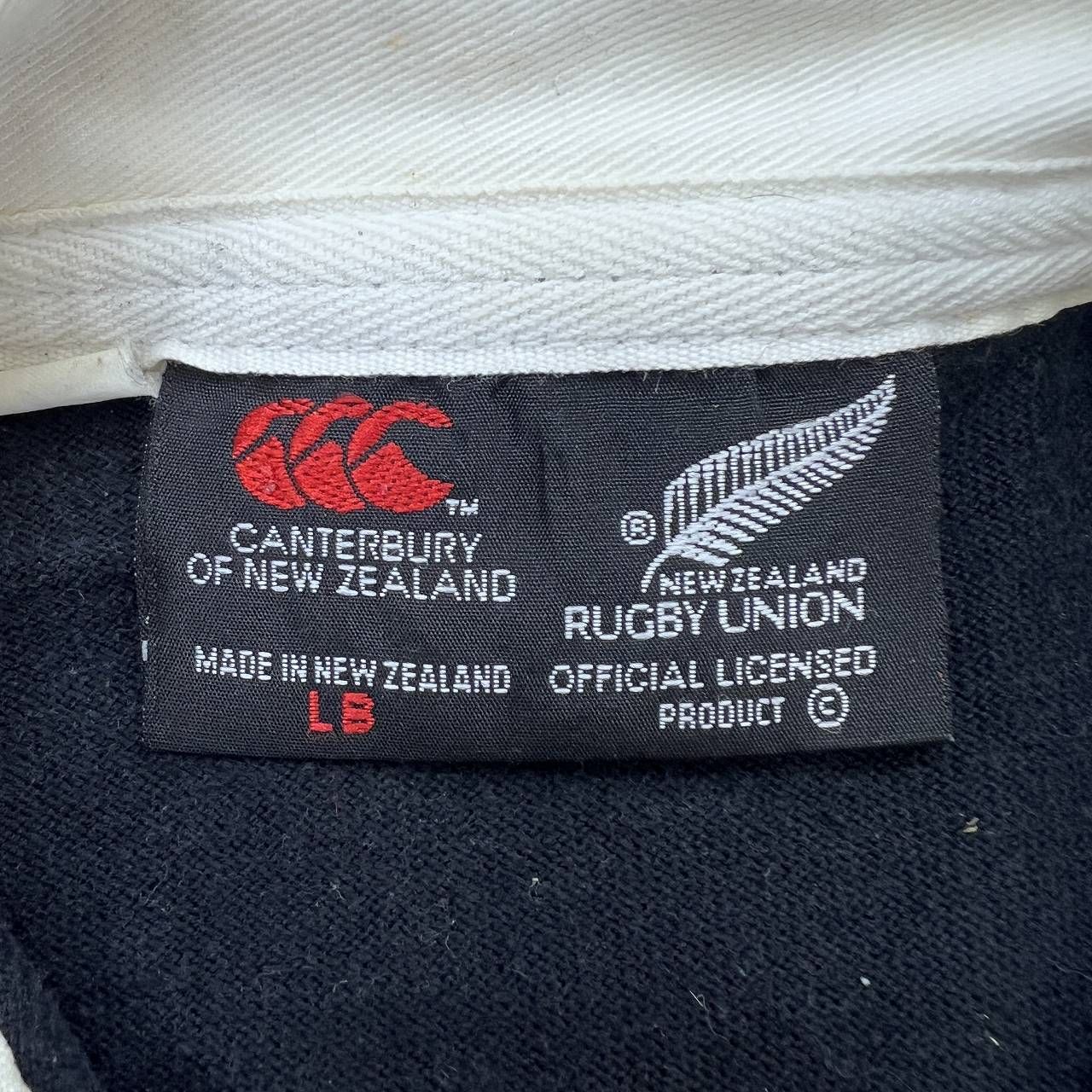 カンタベリー ラガーシャツ メンズ L ブラック ニュージーランド