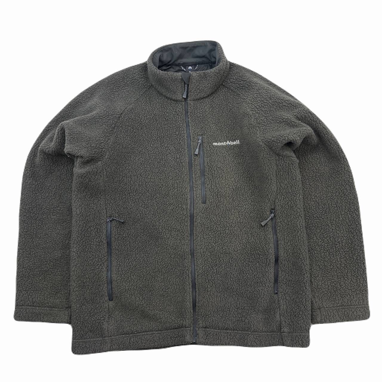 モンベル ライニングジャケット メンズ XL グレー 灰色 フリースジャケット ビッグシルエット アウトドア クリマプラス シーリング