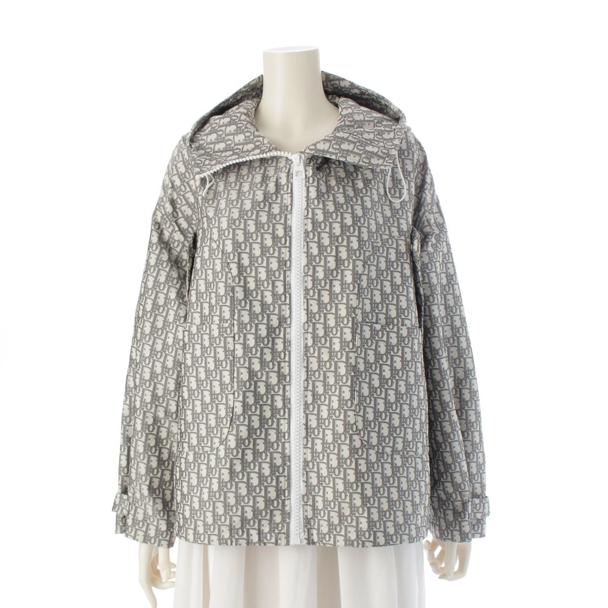 クリスチャンディオール オブリーク パーカー ジャケット グレー XS