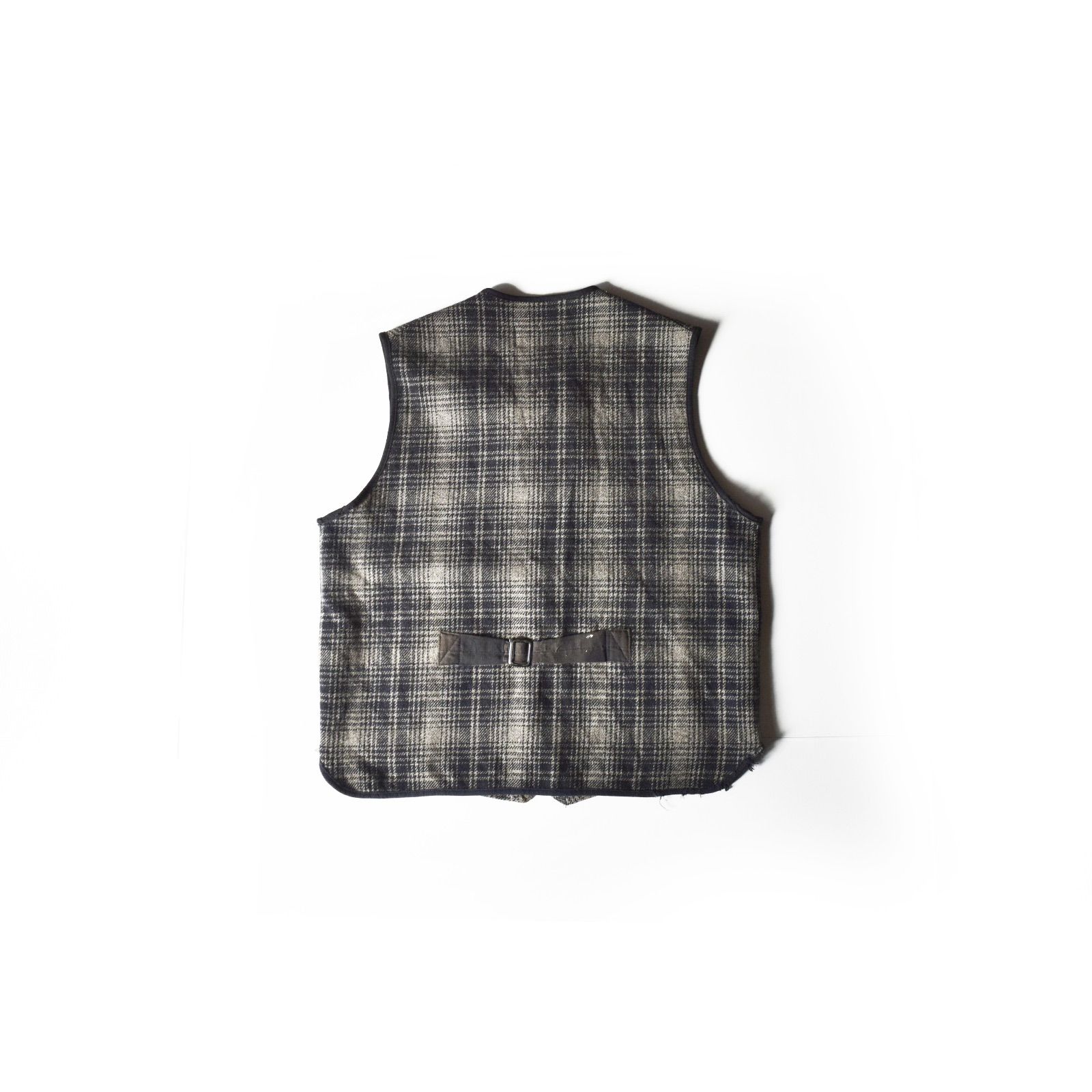 80s 90s L.L.Bean エルエルビーン オンブレ ウールベスト ブラック