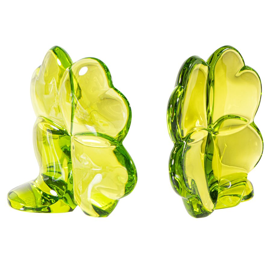 新品未使用品‼️baccarat バカラ置物　ペーパーウエイト　四つ葉クローバー Yahoo!オークション - ④Baccarat バカラ 四つ葉のクローバー 置物 ペ