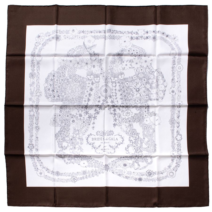 HERMES エルメス カレ90 Brides de Gala en Fleurs ブリッド ドゥ ガラ