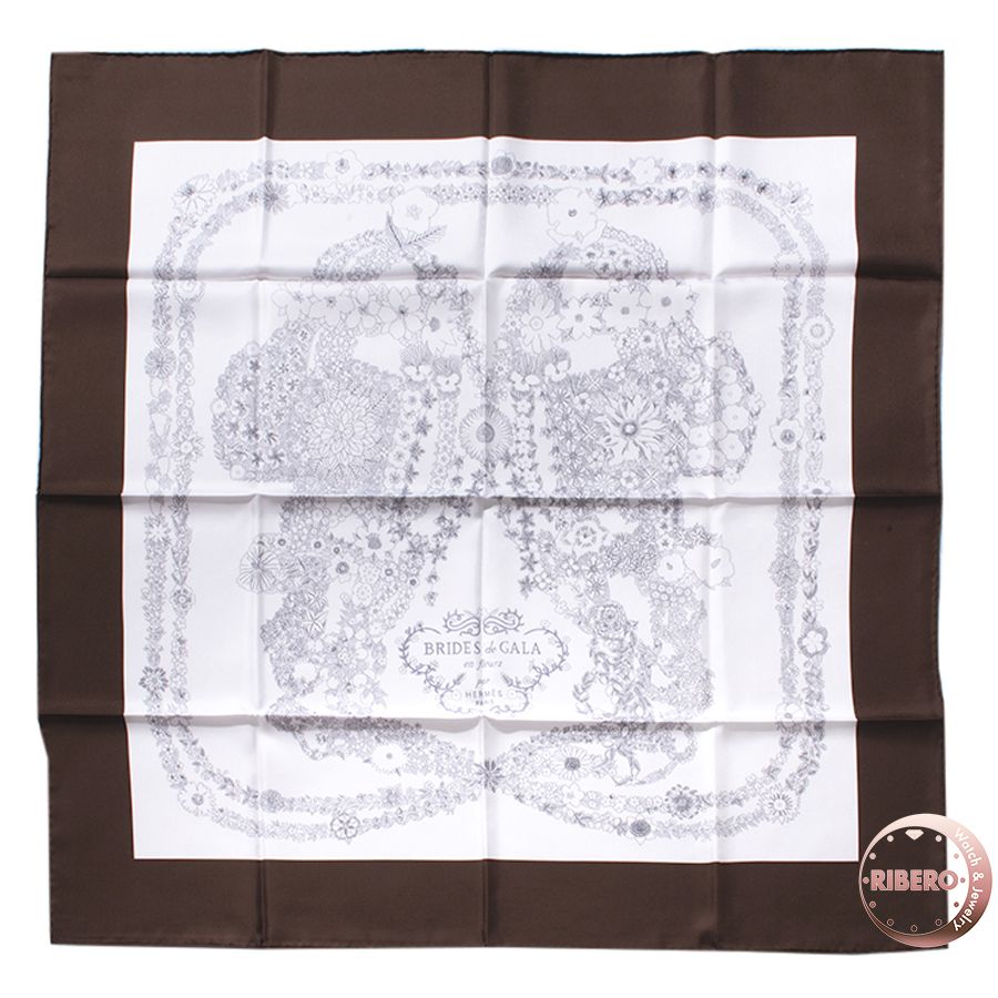 HERMES エルメス カレ90 Brides de Gala en Fleurs ブリッド ドゥ ガラ