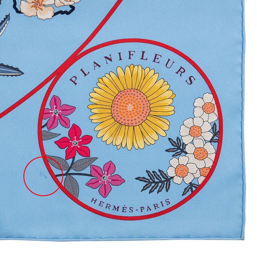 HERMES エルメス カレ90 Planifleurs プラニフルール 003965S 12