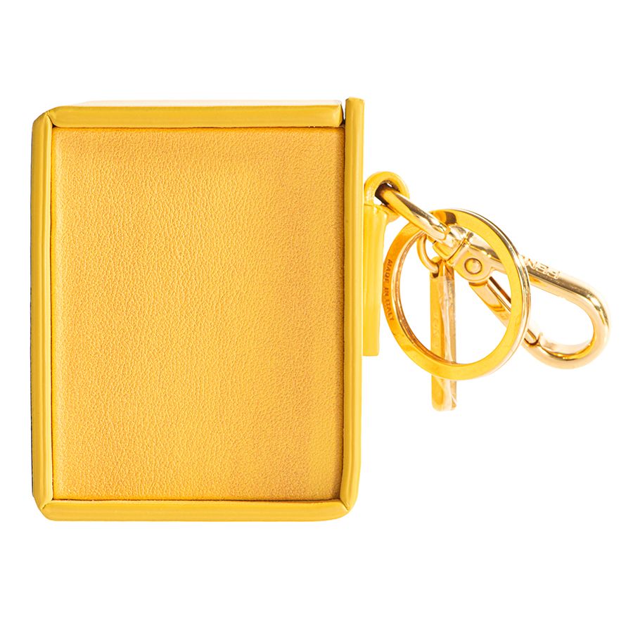 FENDI フェンディ ミニボックス 7AR894 チャーム イエロー【中古