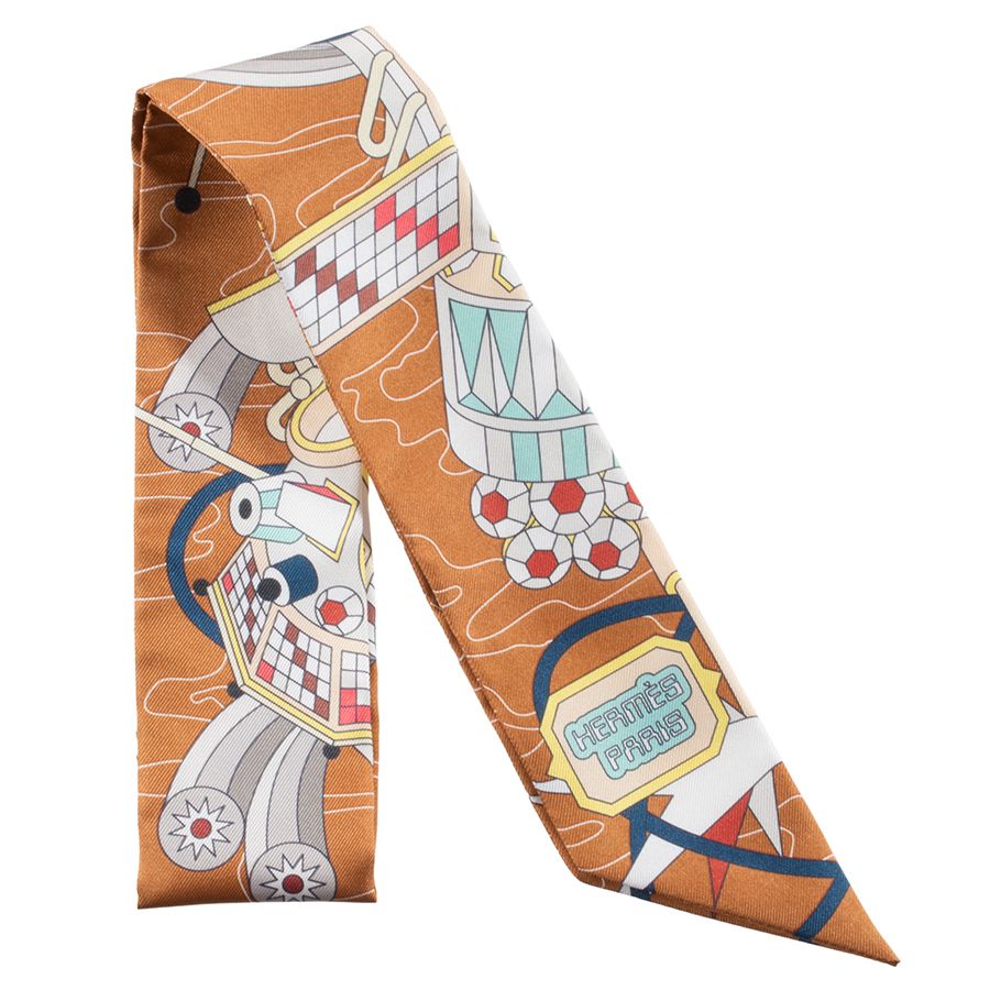 エルメス ツイリー ODYSSEY オデッセイ スカーフ ライトピンク マルチカラー レディース HERMES 【中古】 HERMES エルメス Hermes Scarf Odyssey エルメス スカーフ オデッセイ