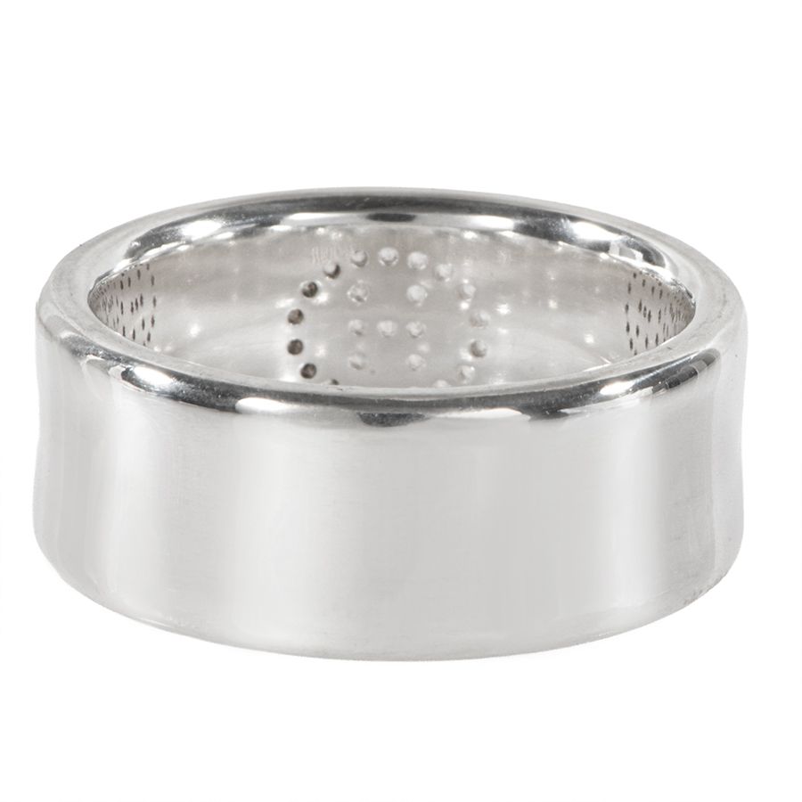 【美品】 HERMES エクリプス リュバン シルバー リング 11号 #51 HERMES エルメス エクリプス・リュバン リング・指輪 エヴリン 11号