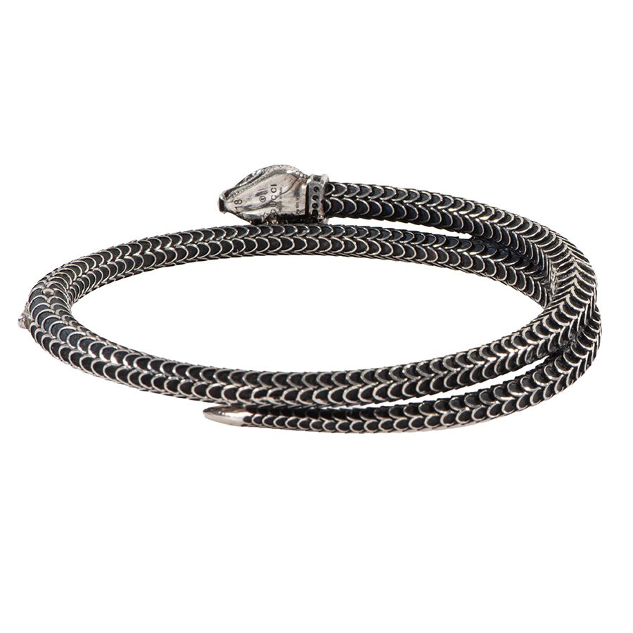 新品■グッチ　Garden snake　シルバー925　バングル　付属品完備 GUCCI グッチ ガーデン シルバー スネーク バングル ブレスレット