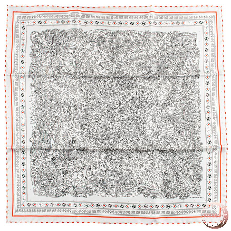 HERMES エルメス カレ55 Le Jardin de la Maharani Bandana マハラニの