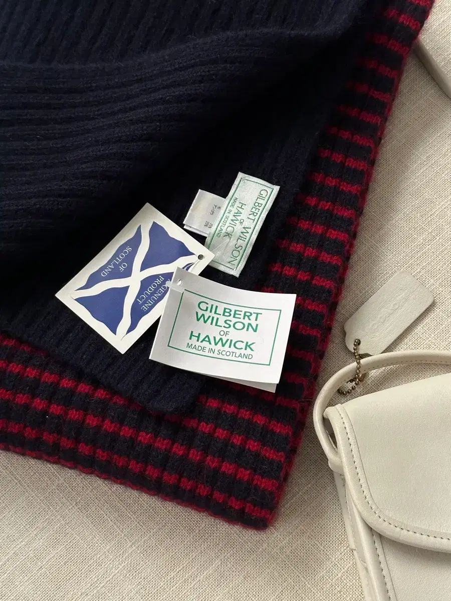 スコットランド ウール ニット マフラー ♥