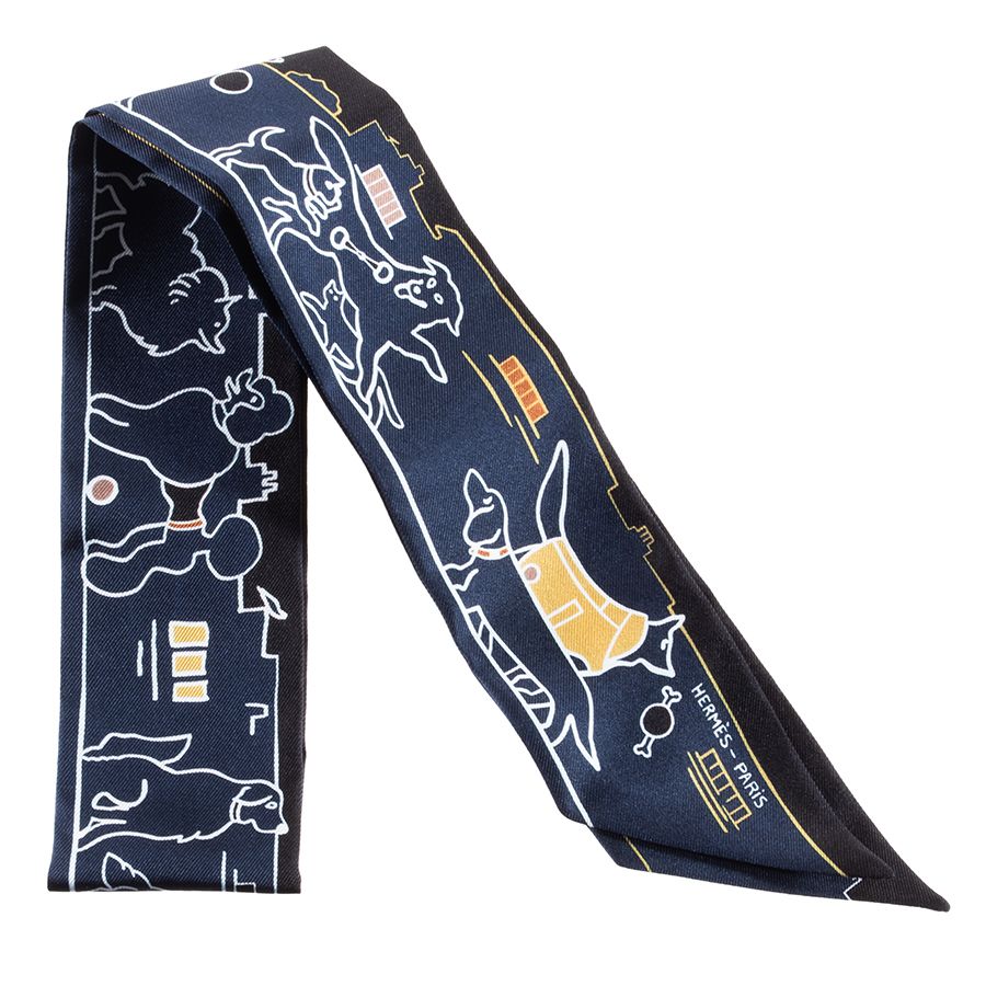 HERMES エルメス Les Chiens Parisiens パリジャンの犬 064116S 01