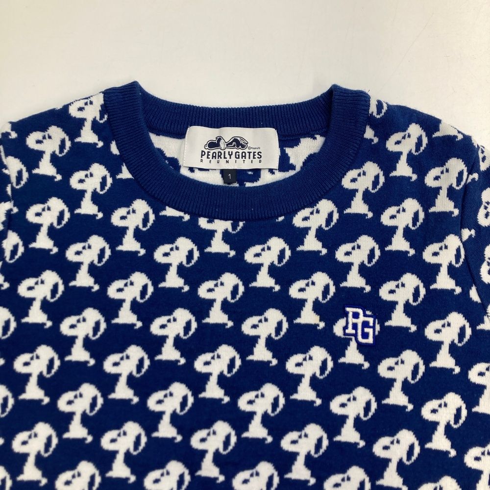 サイズ：1 PEARLY GATES パーリーゲイツ × PEANUTS クルーネック 長袖