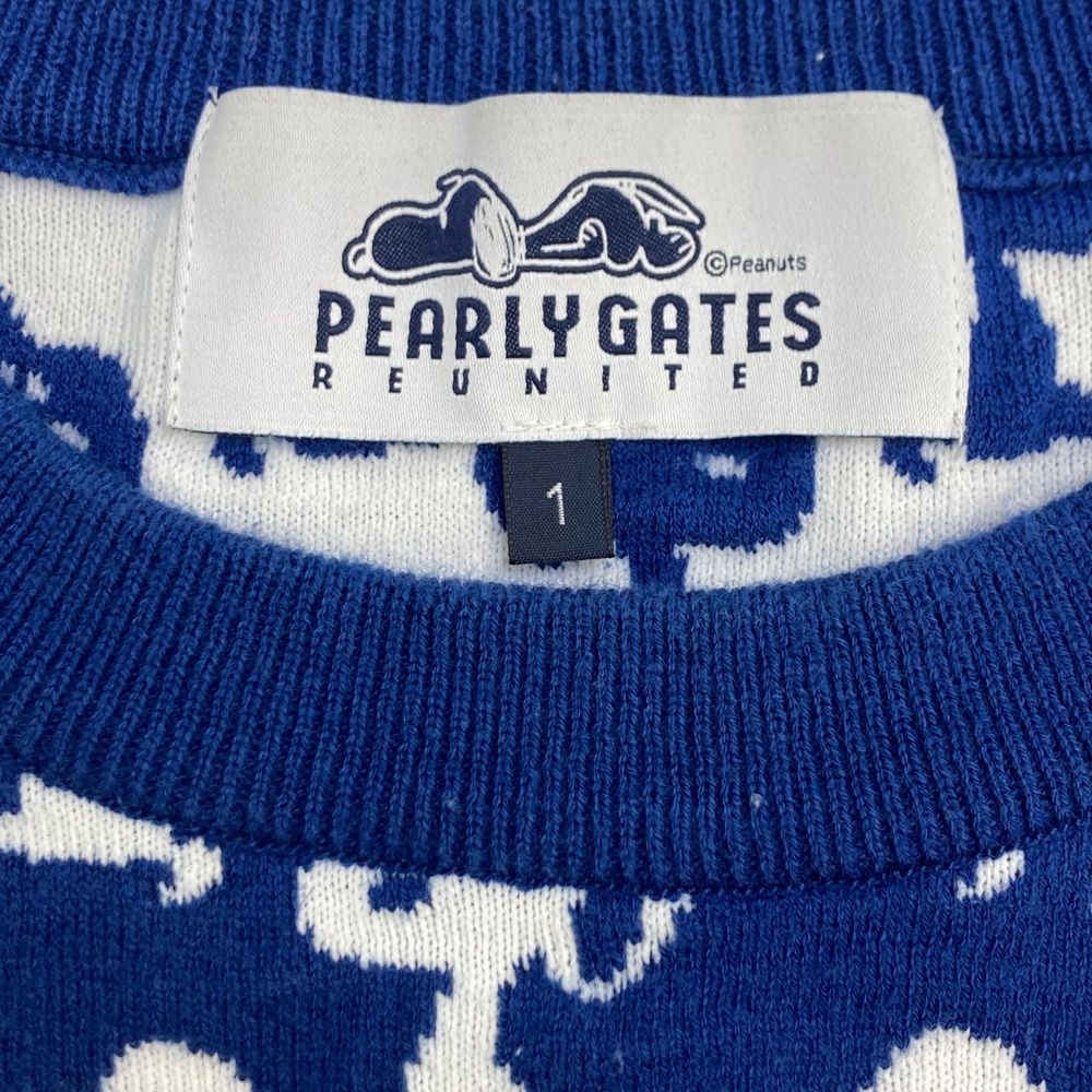 サイズ：1 PEARLY GATES パーリーゲイツ × PEANUTS クルーネック 長袖