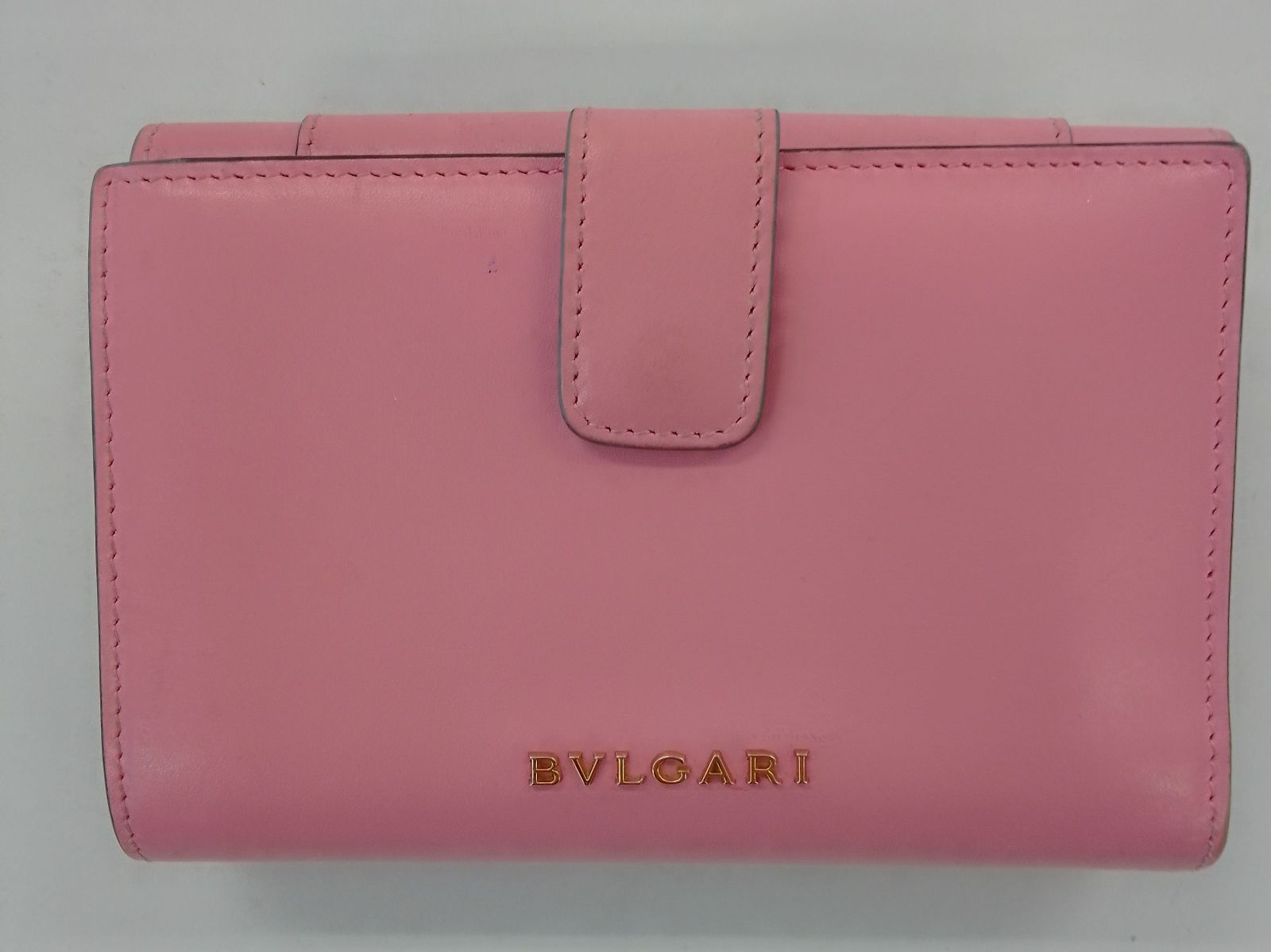 AQE 11 ブルガリ セルペンティ ｗホック財布 ゴールド金具