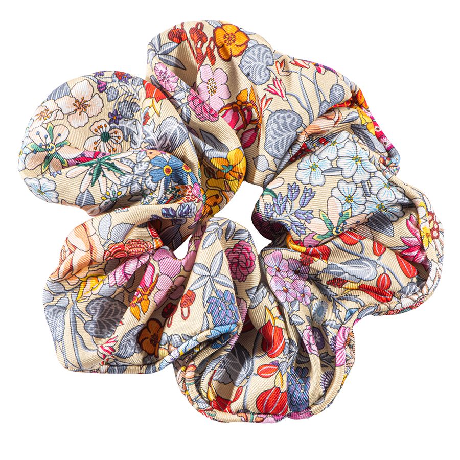 エルメス カラフル植物柄 シュシュ　クラウディア 楽天市場】HERMES エルメス シュシュ クラウディア ブルーム CHOUCHOU