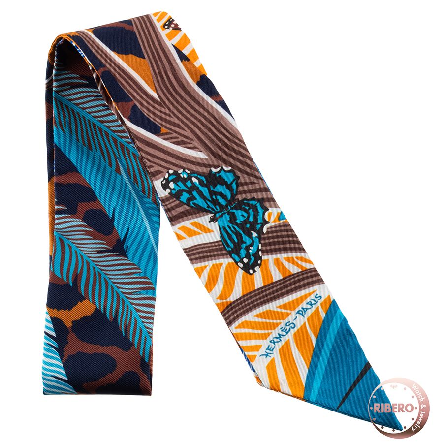 HERMES エルメス Jaguar Quetzal ジャガー ケツァール 063168 S 07 ツイリー 2018 AW スカーフ マルチカラー