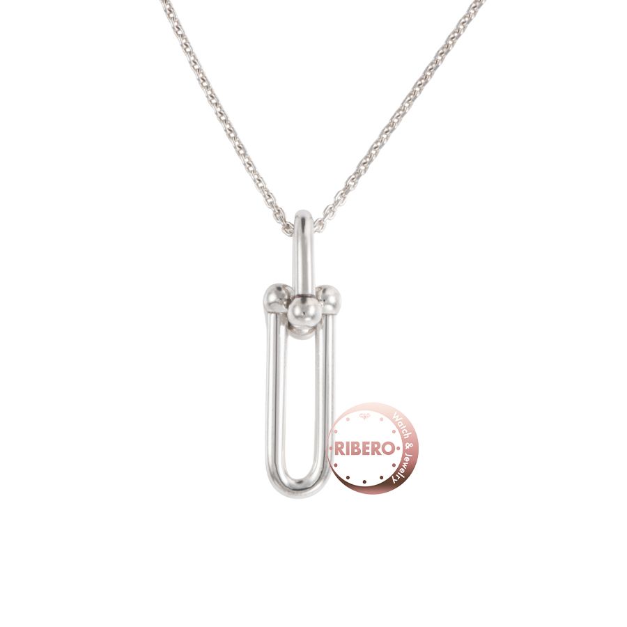 TIFFANY Co ティファニー ハードウェア リンク ペンダント ネックレス シルバー