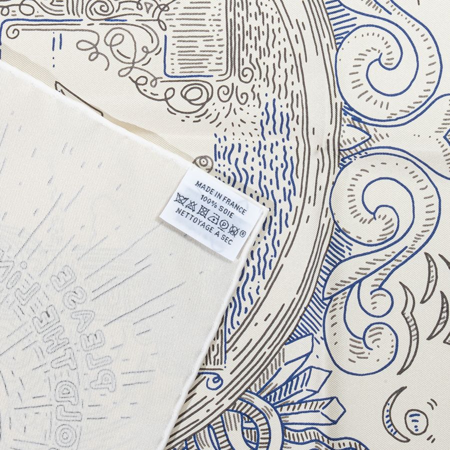 HERMES エルメス カレ90 Please Hold The Line プリーズ ホールド ザ