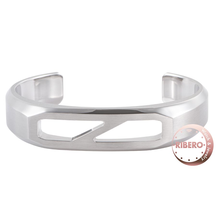 HERMES エルメス Delta デルタ カフ バングル ブレスレット ラージモデル シルバー