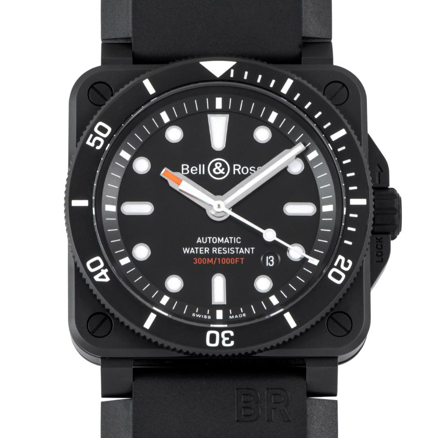 Bell＆Ross ベル＆ロス BR 03 92 ダイバー ブラックマット 0392 D BL CE