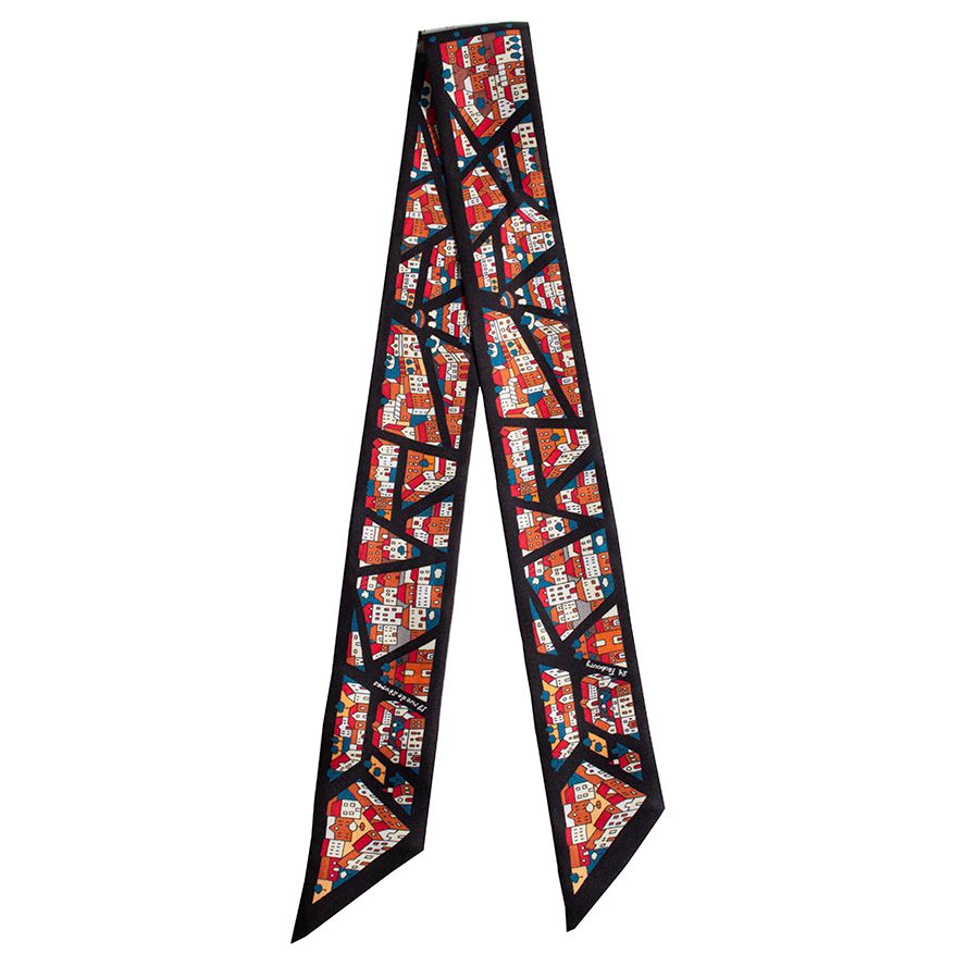 最終値下げ！HERMESツイリー Rive Droite Rive Gauche HERMES エルメス Rive Droite Rive Gauche 右岸と左岸 062868S