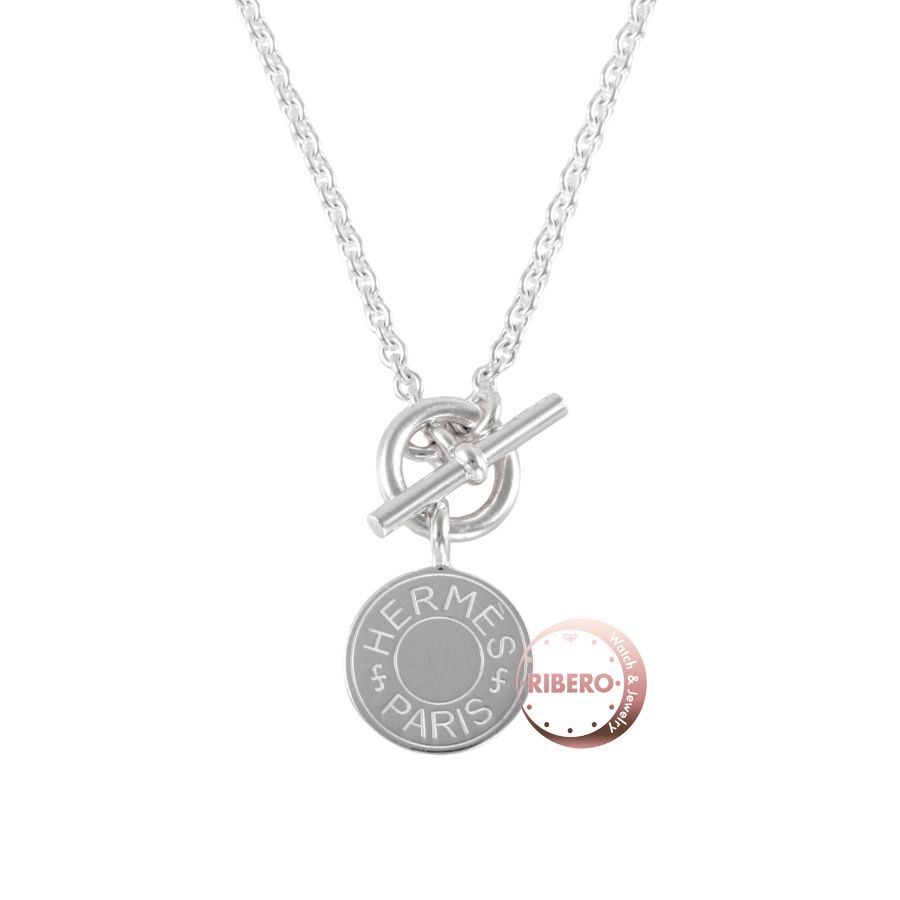 HERMES エルメス Amulettes H Confettis アミュレット コンフェッティ ネックレス セリエ ペンダント シルバー