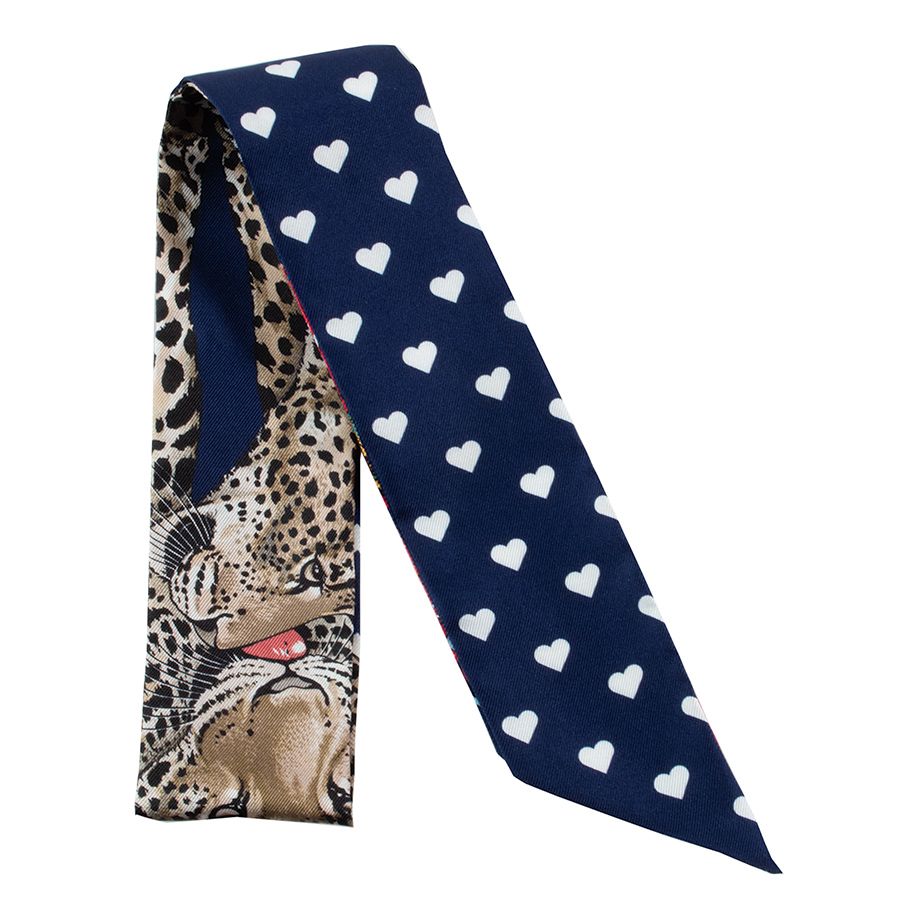 HERMES エルメス Jungle Love ジャングル ラブ 063513 S 20 ツイリー スカーフ ネイビー マルチカラー