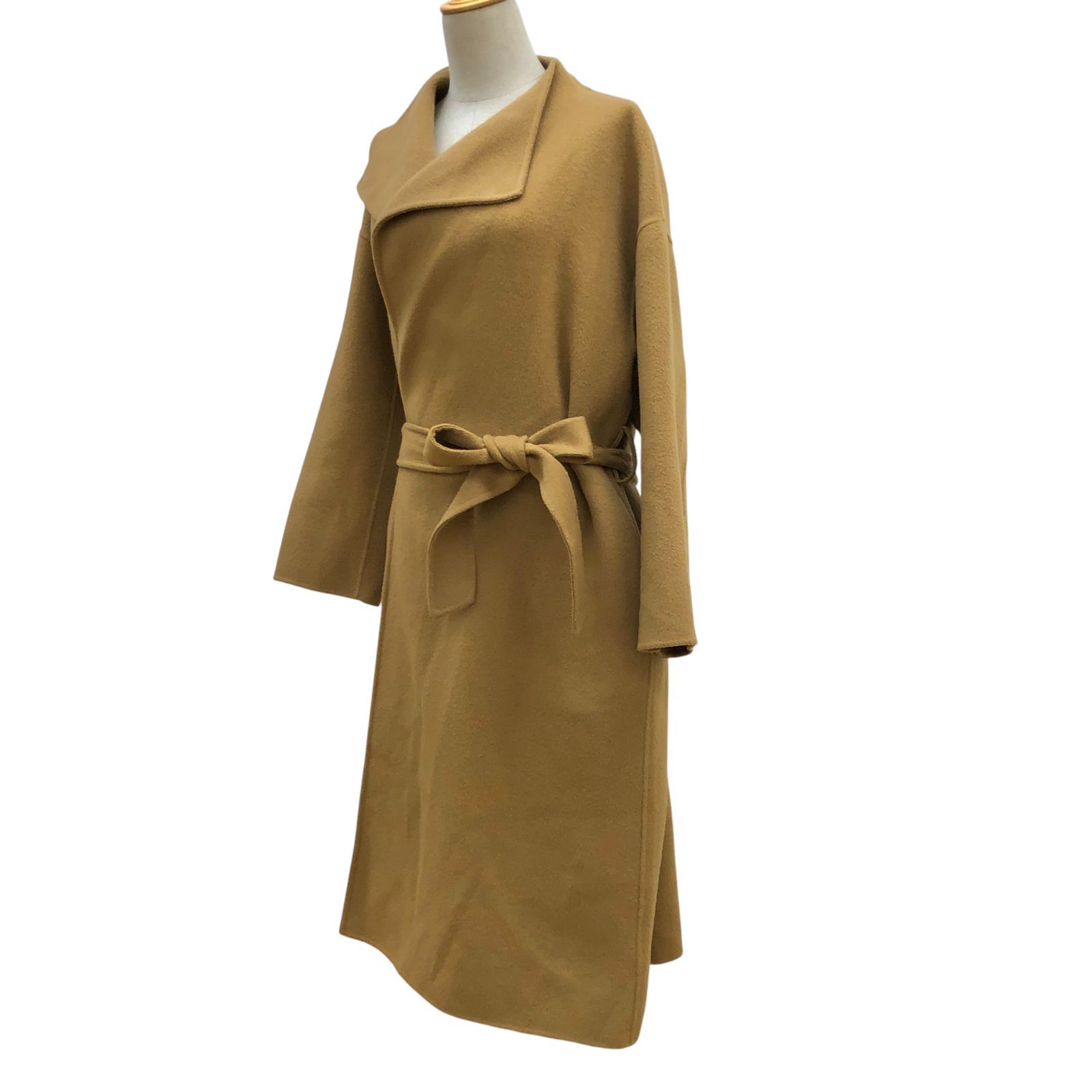 ZK24 ROPE ロペ シャルムビーバーロングリバーコート ブラウン サイズ