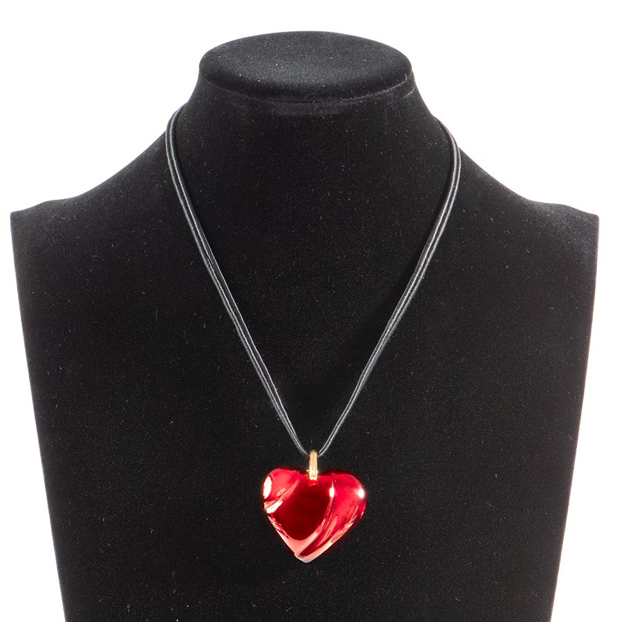 Baccarat バカラ クリスタル ハート ネックレス レッド【中古】 - メルカリ
