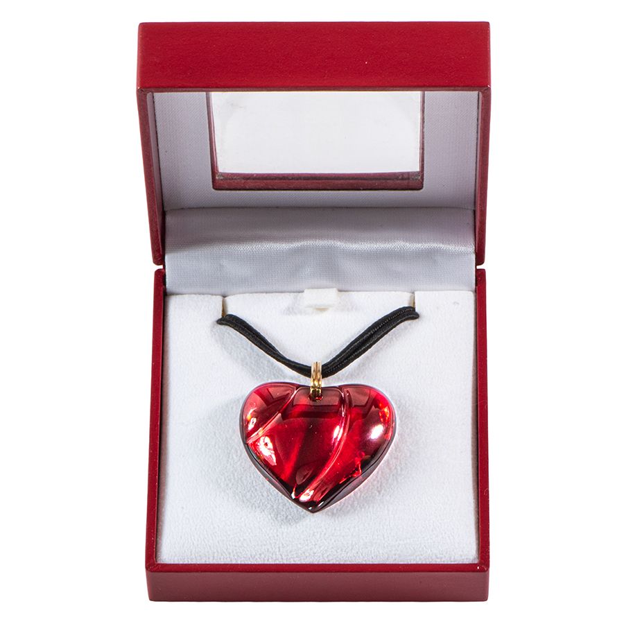 Baccarat バカラ クリスタル ハート ネックレス レッド【中古】 - メルカリ