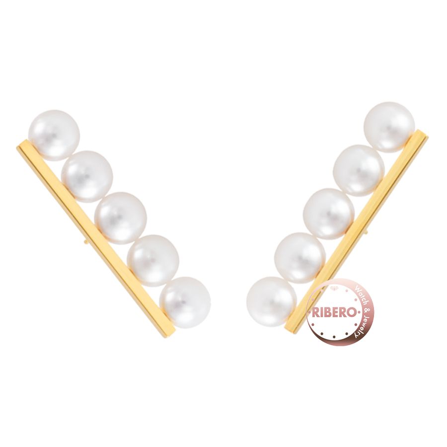 TASAKI タサキ ンス プラス イヤリング E 3842 18 KYG ピアス ゴールド ホワイト