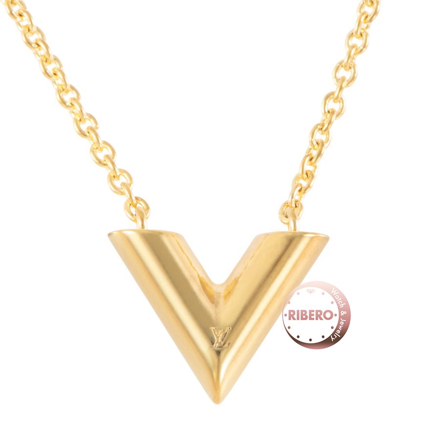 LOUIS VUITTON ルイ ヴィトン エセンシャルV M 00857 ネックレス ペンダント ゴールド