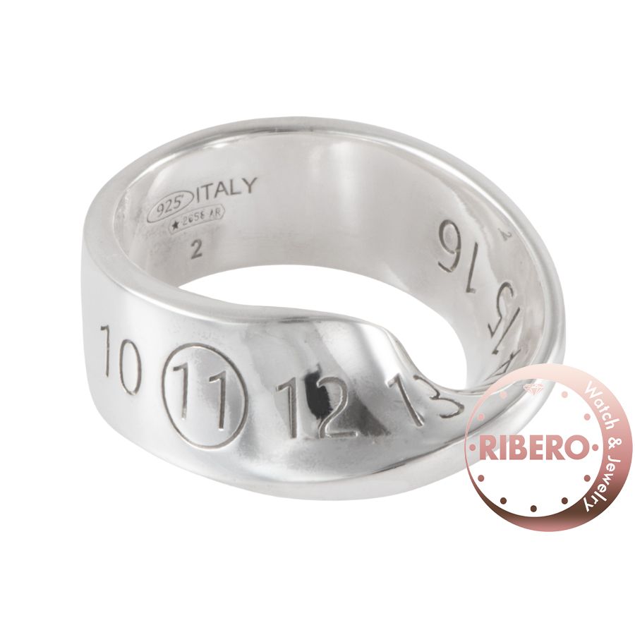 Maison Margiela メゾンマルジェラ ツイスト ナンバー リング 指輪 10号 シルバー