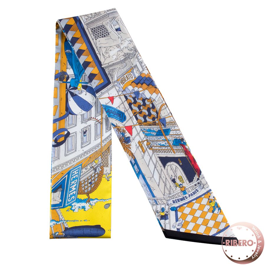 HERMES エルメス マキシツイリー Le Grand Prix du Faubourg フォーブルのグランプリ 533166 S 06 ツイリー マルチカラー