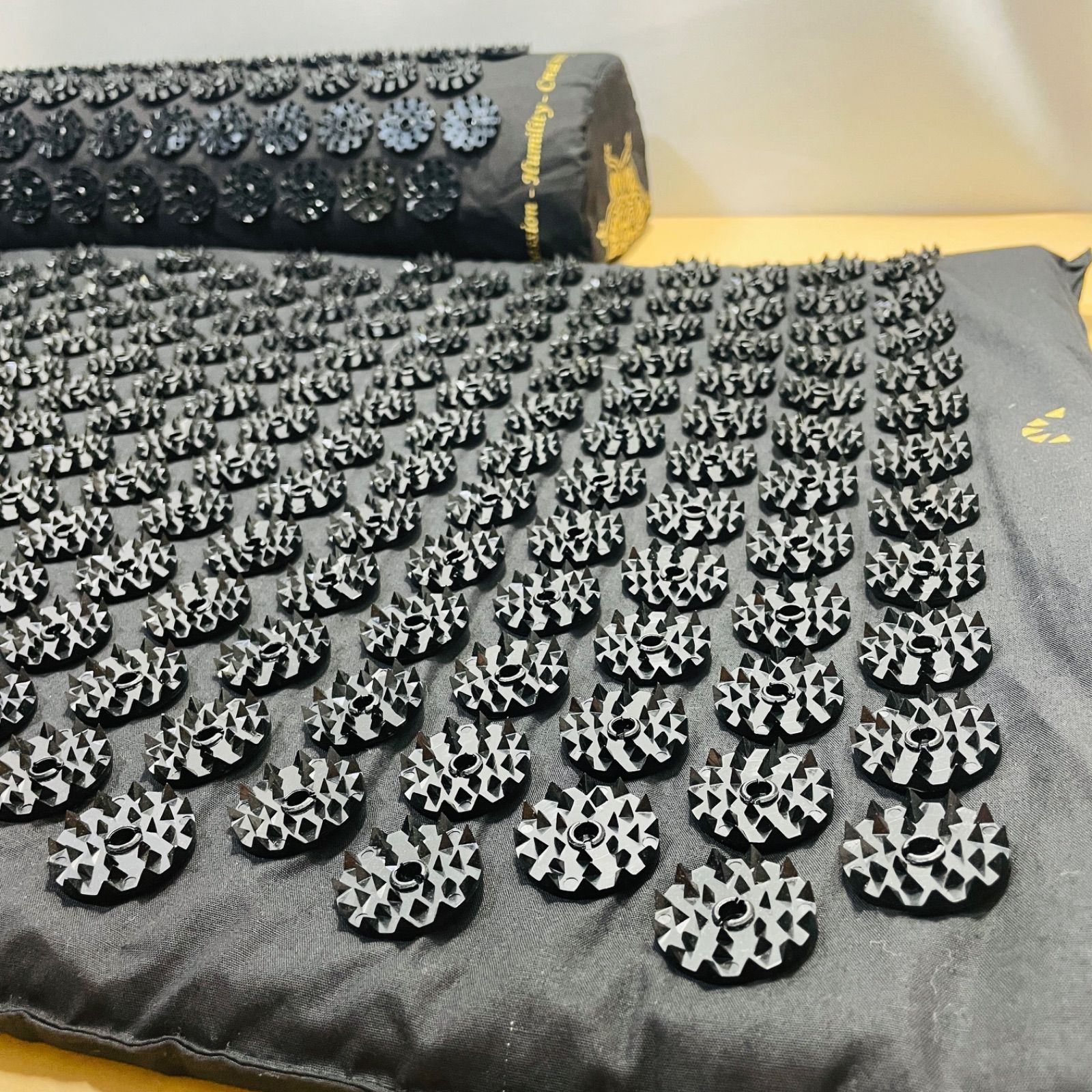 shaktiシャクティマット&ピロー ブラック 黒 - メルカリ