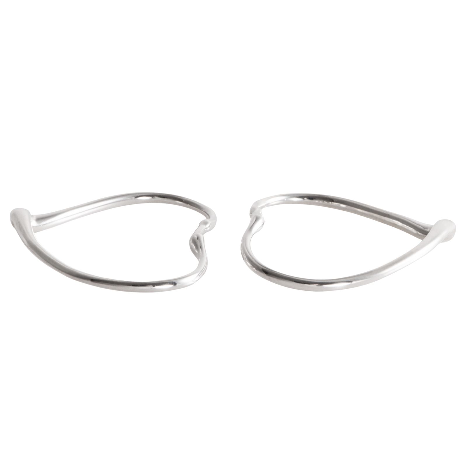 ティファニー　オープンハート　フープピアス　スモール　シルバー　エルサペレッティ TIFFANY&Co. ティファニー エルサペレッティ オープン ハート フープ